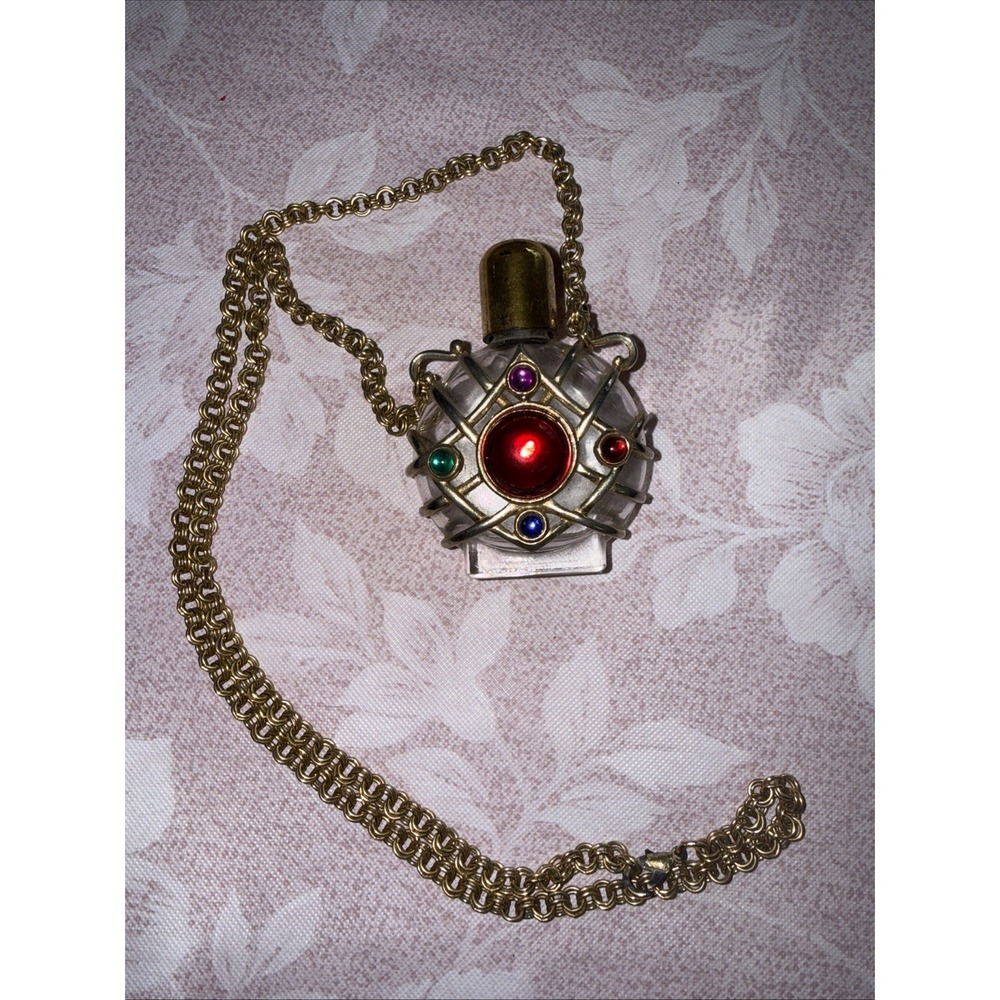 Vintage Rare Collectable Rare Mini Glass Bottle Bubble Necklace Charm‎